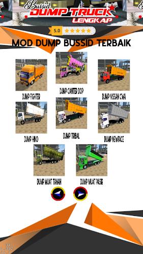 Bussid Dump Truck Lengkap स्क्रीनशॉट 3