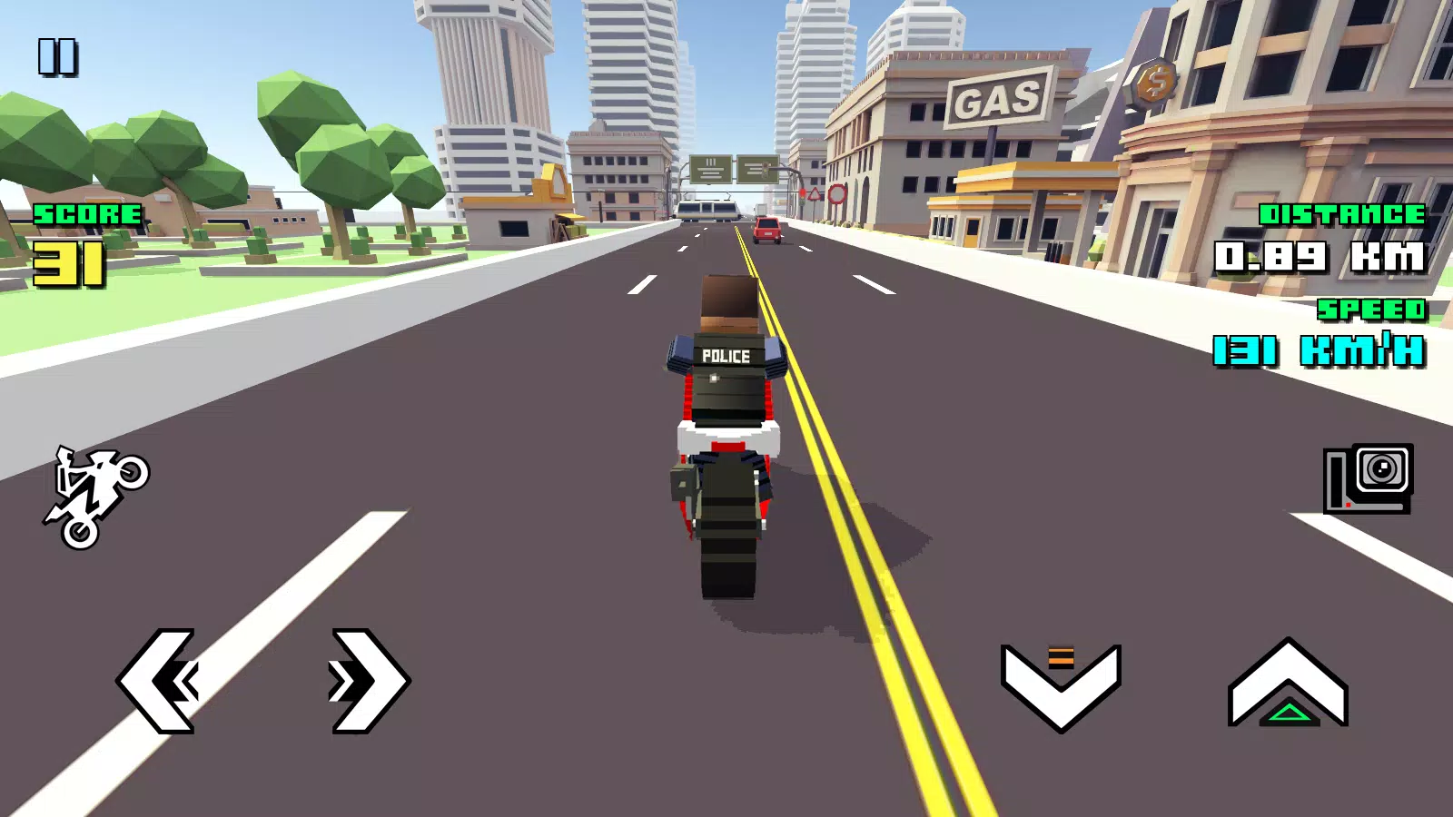 Blocky Moto Racing ภาพหน้าจอ 0