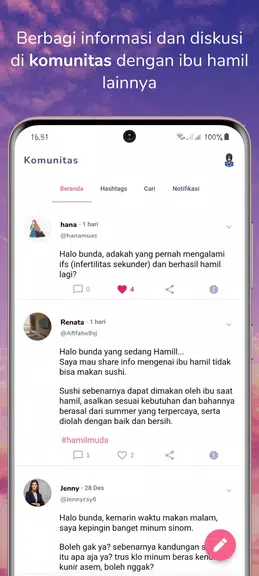 BukuBumil - Pregnancy Tracker 스크린샷 2
