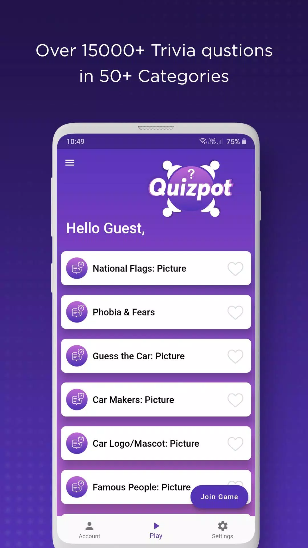 QuizPot: Group GK Quiz Trivia 스크린샷 1