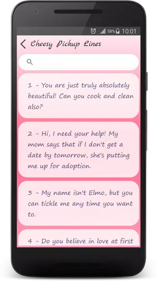 Cheesy Pick Up Lines Captura de tela 1