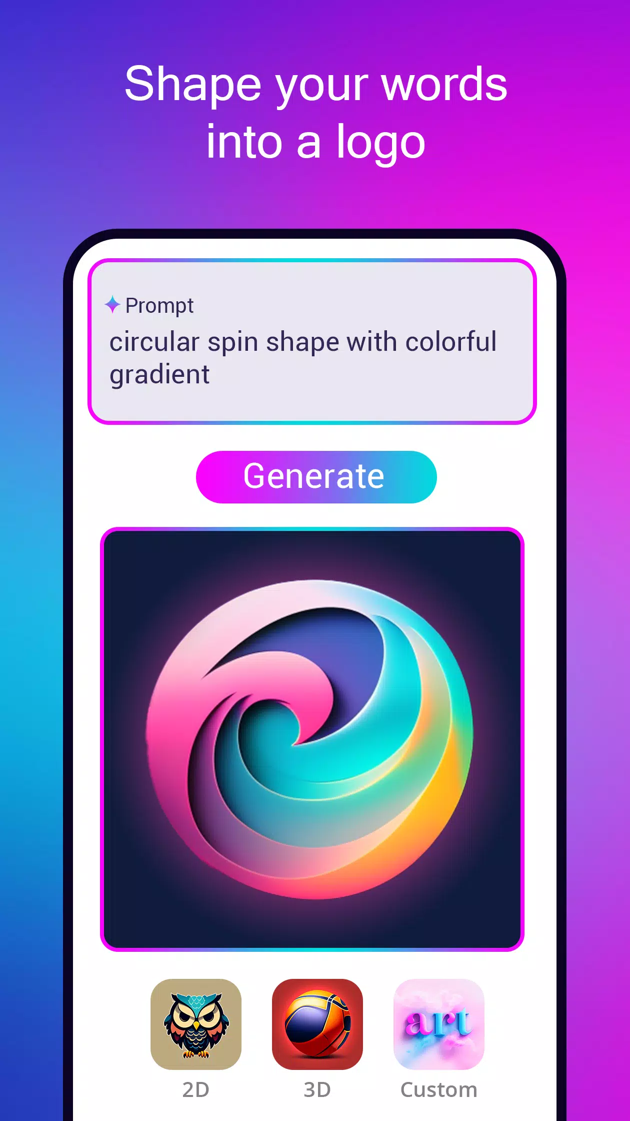 Logo maker AI Logo generator スクリーンショット 1
