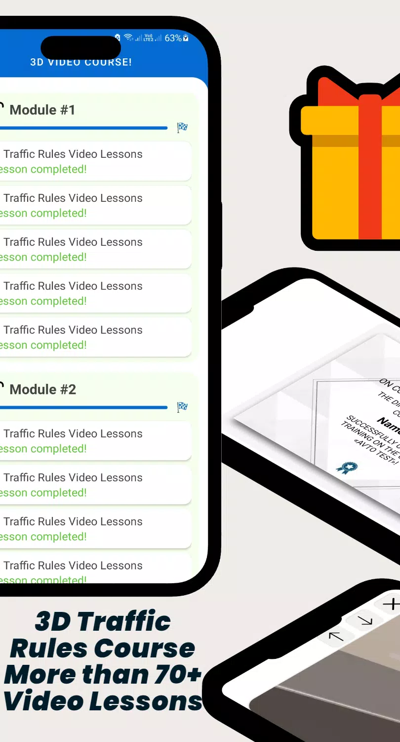 AVTO TEST - Traffic Rules 2025應用截圖第3張
