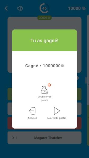 Millions Quiz - Français Screenshot 1