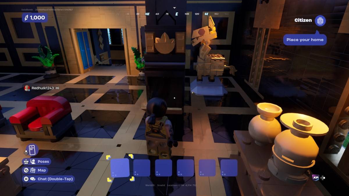 Image: Entrance to the bank vault in LEGO Fortnite Brick Life.
