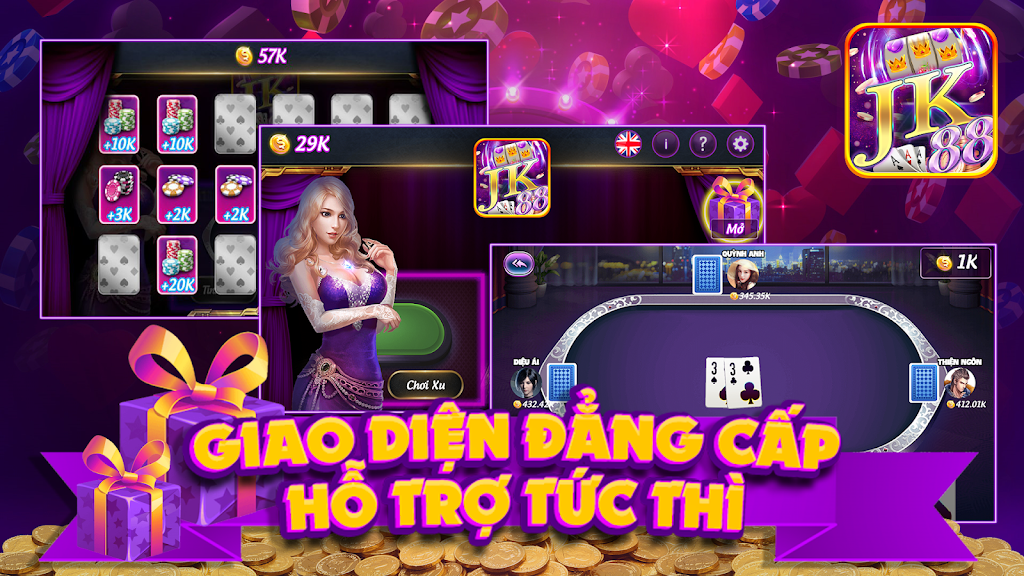 JK88 Game Bai No Hu應用截圖第0張