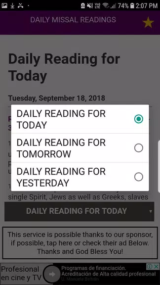Daily Mass (Catholic Church Da ภาพหน้าจอ 3