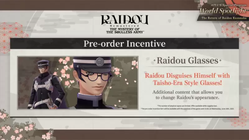 Raidou Remastered Pre-Order dan DLC