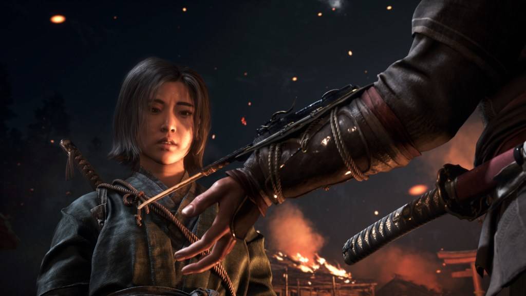 Naoe在 *刺客信条阴影中收到了她隐藏的刀片， *通过Ubisoft图像。