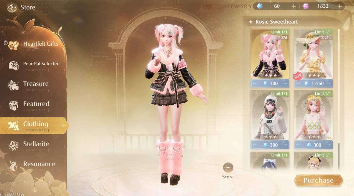 Infinity NikkiのRosie Sweetheartの衣装