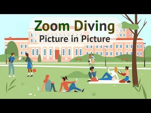 Zoom Diving gameplay screenshot showing nested images