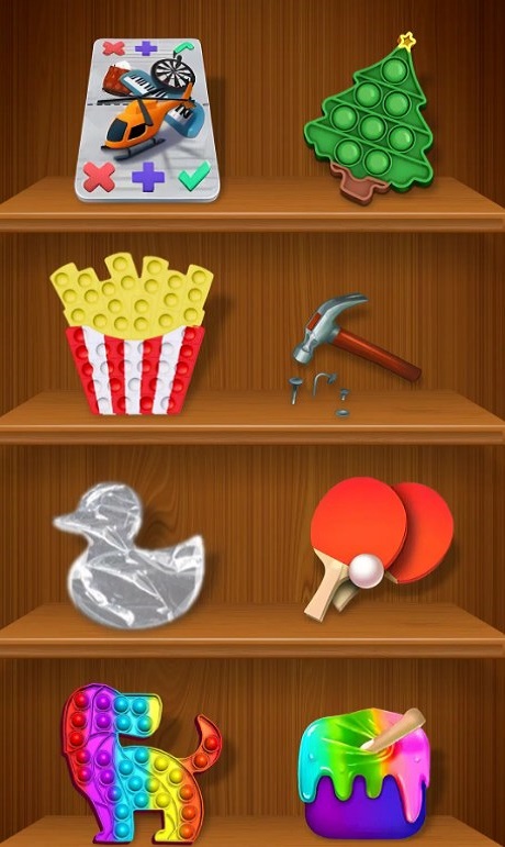 Pop it Antistress Minigames 3D應用截圖第1張