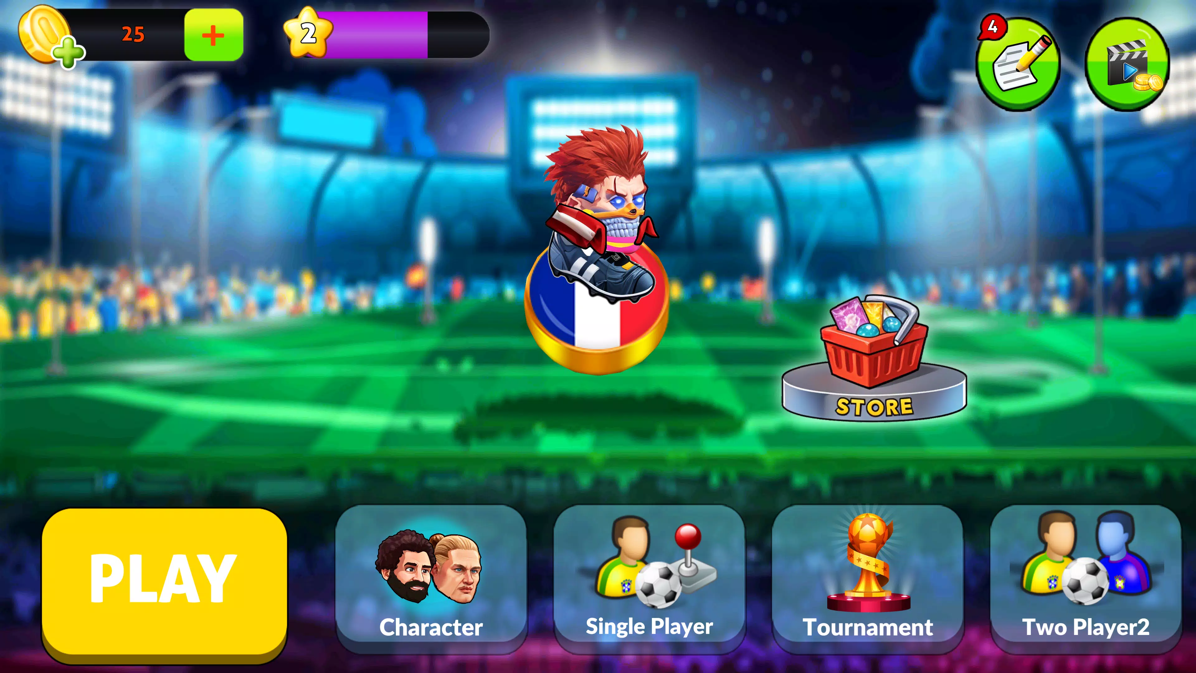 Finger Soccer: 2D Superstar 스크린샷 0