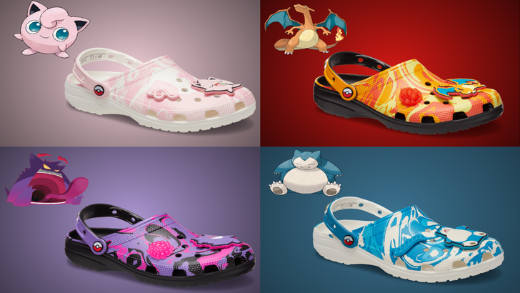 Ang mga Pokémon Crocs ay nagpapakita ng ilang mga disenyo ng Gen 1