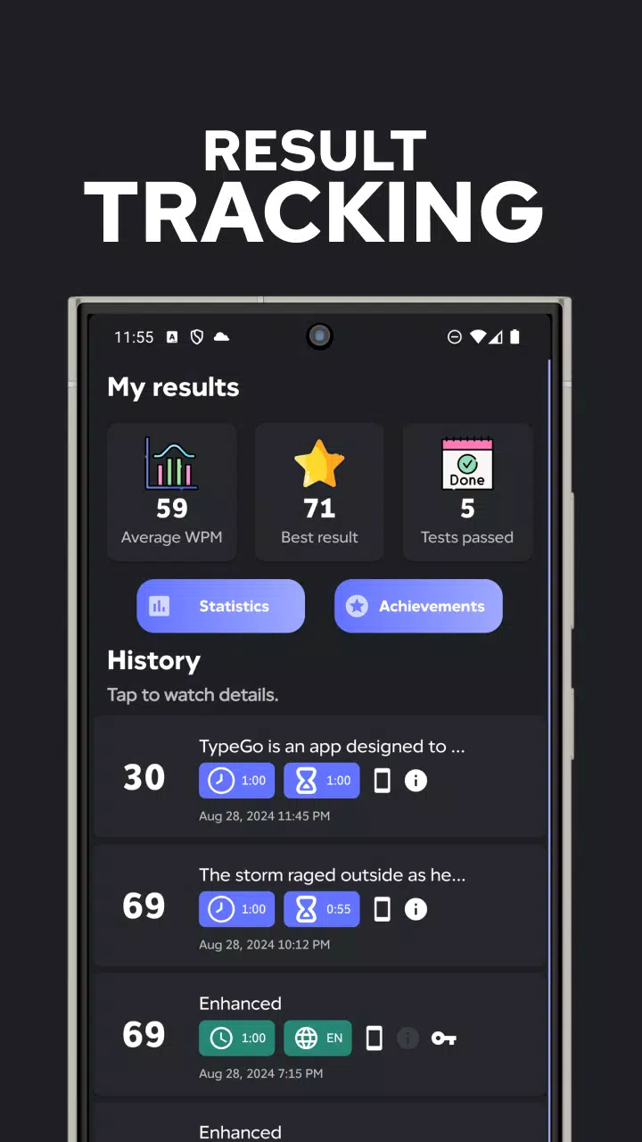 TypeGo Captura de tela 1