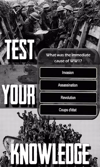 WW1 History Knowledge Quiz Скриншот 2