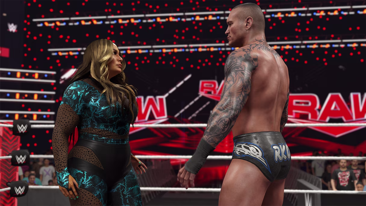 निया जैक्स और रैंडी ऑर्टन सोमवार रात रॉ में एक इंटरगेंडर मैच में *WWE 2K25 *में सामना करते हैं