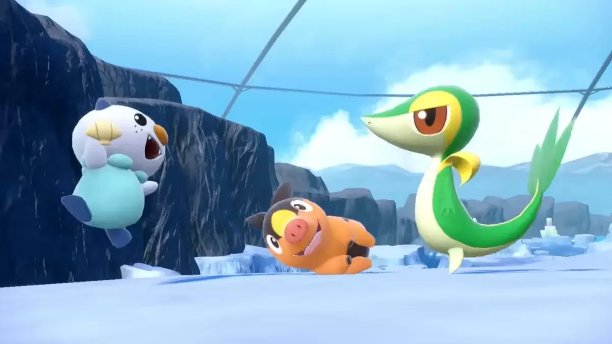 Iniziali Gen 5 Oshawott, Tepig e Snivy in Pokémon Scarlet & Violet