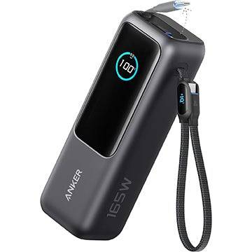 Anker 25.000mAh 165W Power Bank com dois cabos USB Tipo-C integrados