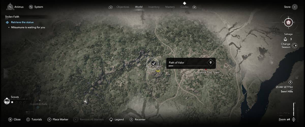 Assassin’s Creed Shadows Path of Valor Location