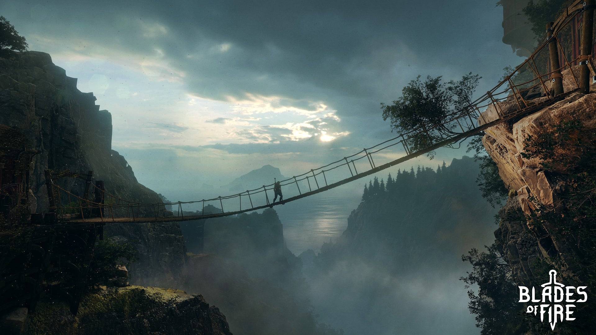 Blades of Fire screenshots showcase brutal combat and dark fantasy environments