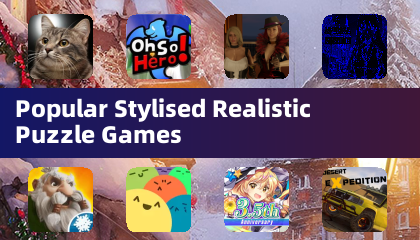 Juegos de puzle realistas estilizados populares