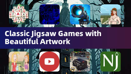美しいアートワーク付きクラシックなジグソーパズルゲーム